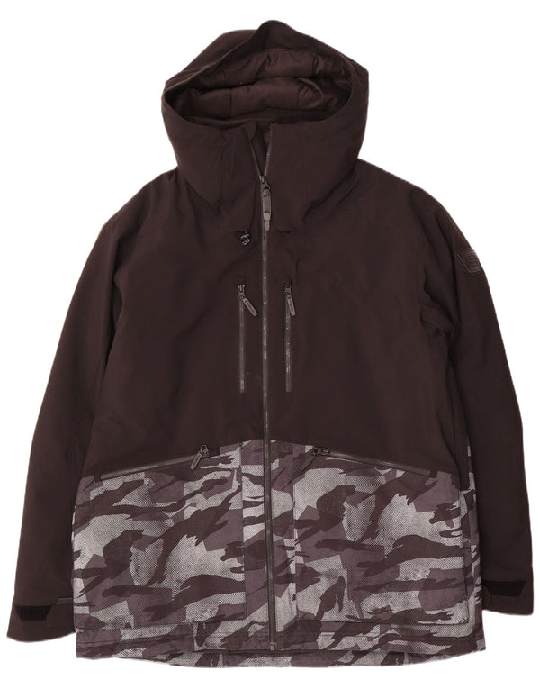 Giacca a vento con cappuccio da uomo O'Neill UK 44 2XL Poliammide mimetica nera