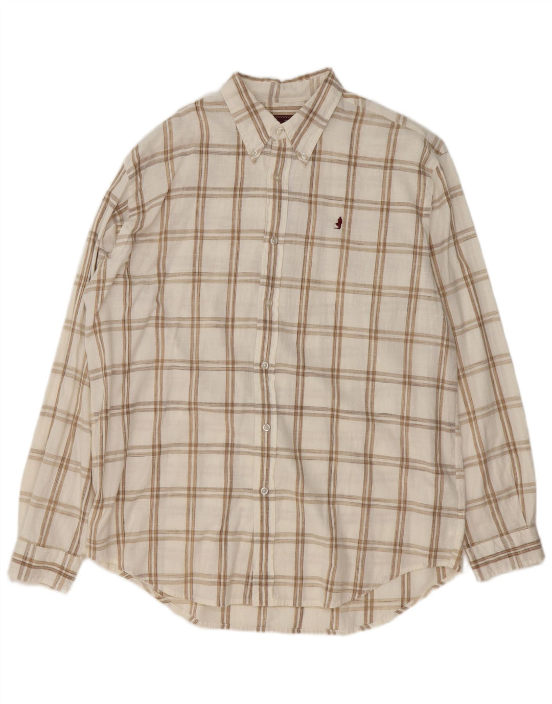 Marlboro Classics Chemise Homme XL Blanc Carreaux Coton