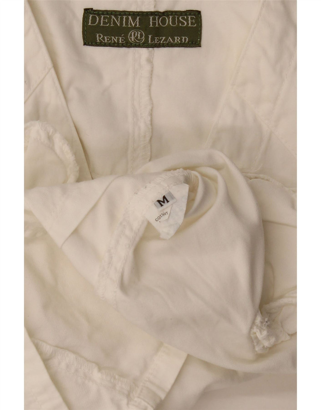 Gilet da donna RENE LEZARD UK 12 Cotone bianco medio