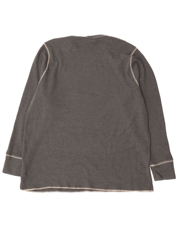 Nike Mens Top Long Sleeve 3XL Grey Cotton