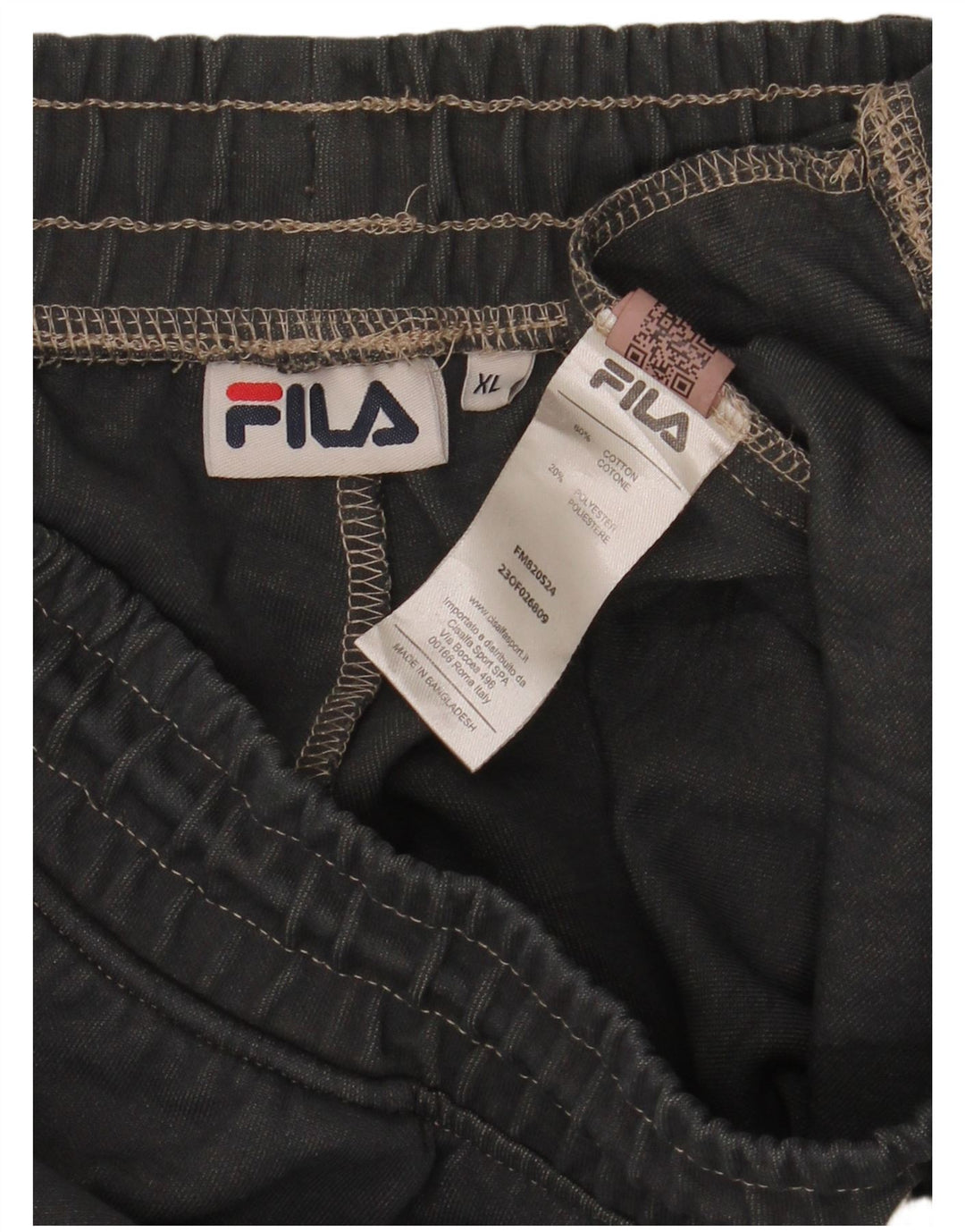Fila Mens Tracksuit Trousers XL  Grey Striped Cotton