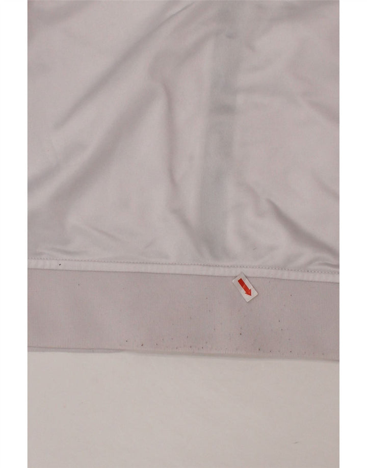 KAPPA Boys Graphic Tracksuit Top Jacket 13-14 Years White Colourblock