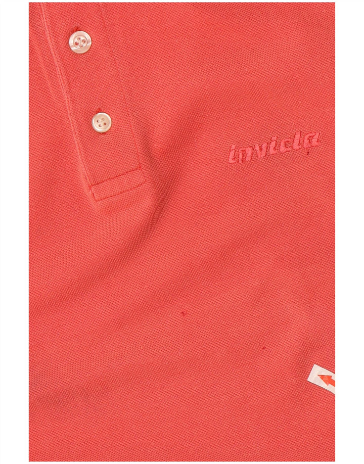 Invicta Mens Long Sleeve Polo Shirt Large Red Cotton