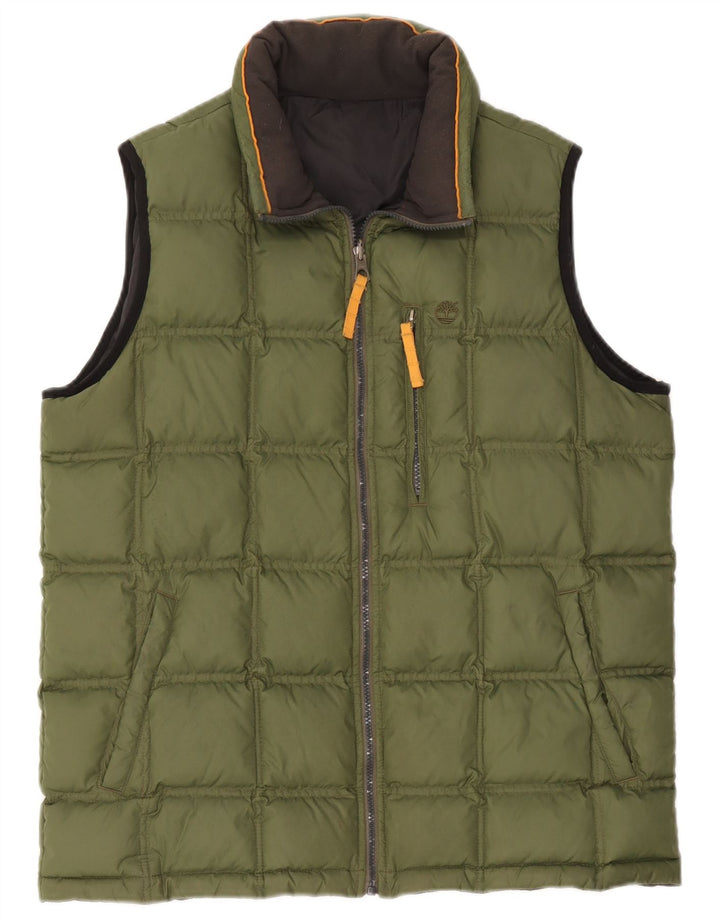 Timberland Mens Padded Gilet UK 40 Large Green