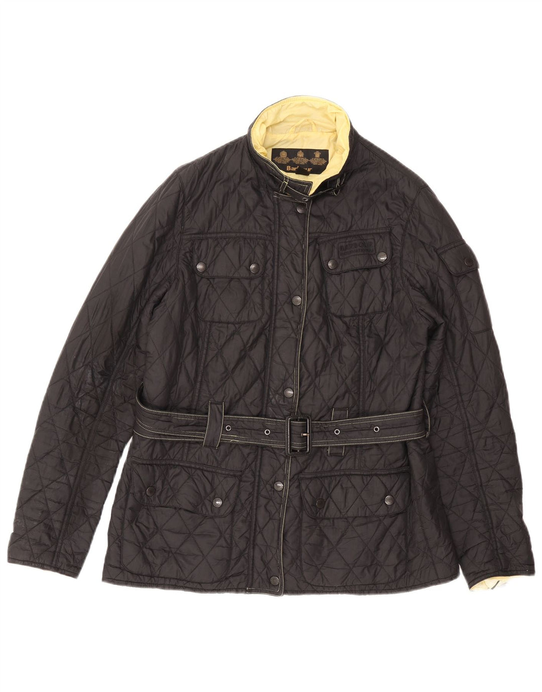 Barbour Womens Quilted Jacket UK 14 Large Black