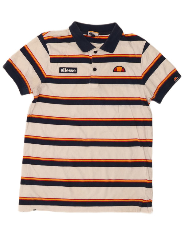 Męska koszulka polo Ellesse w małe białe paski, bawełniana
