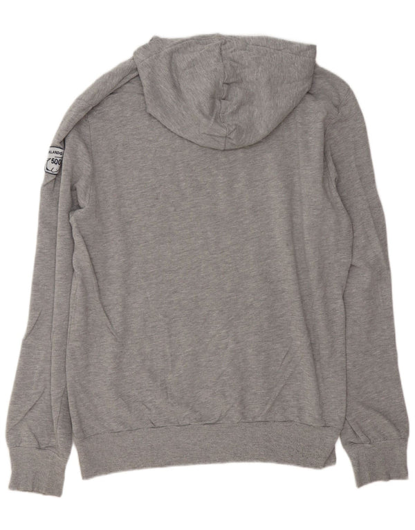 Lotto Mens Graphic Hoodie Jumper 2XL Grey Cotton