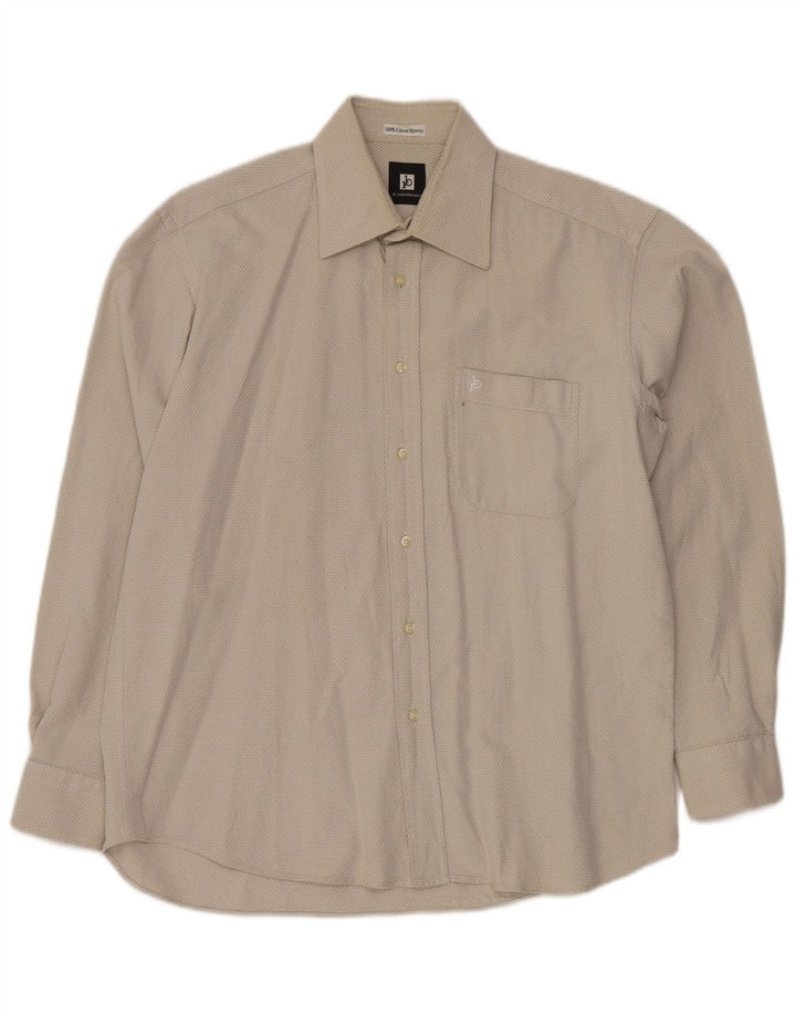 Camicia da uomo ROCCOBAROCCO taglia 41 16 grande in cotone beige