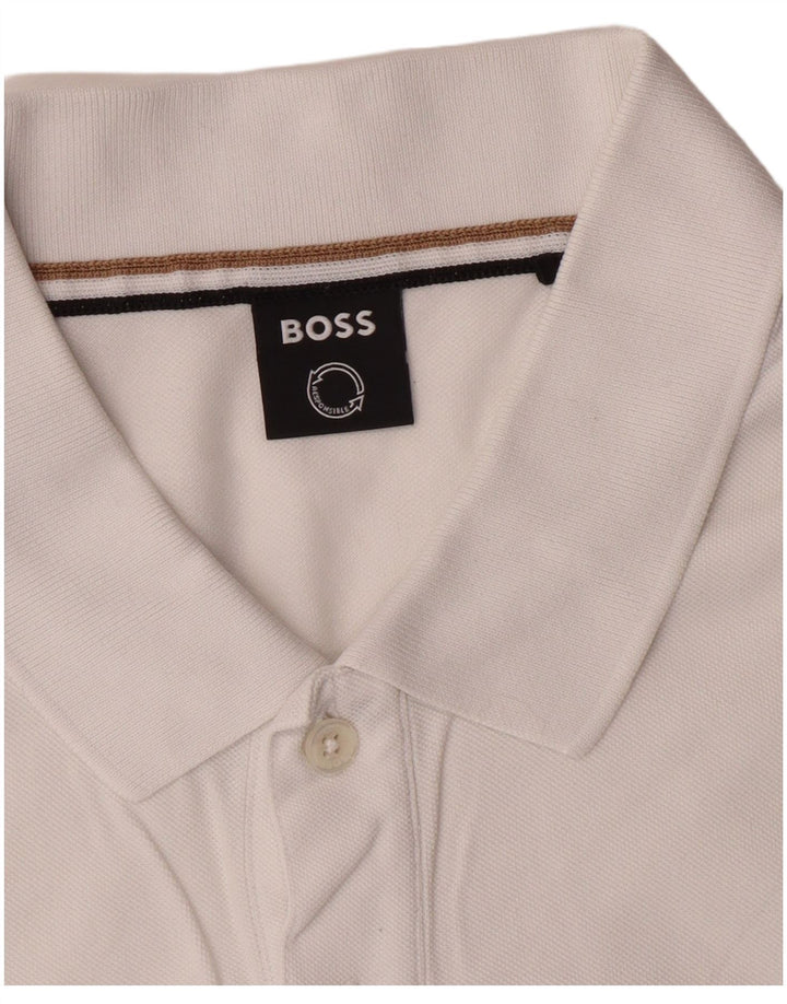 Hugo Boss Mens Polo Shirt XL White
