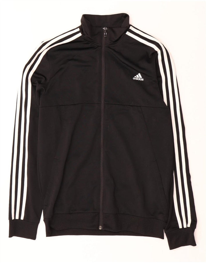 ADIDAS drenge Climalite træningsdragt topjakke 15-16 år sort polyester