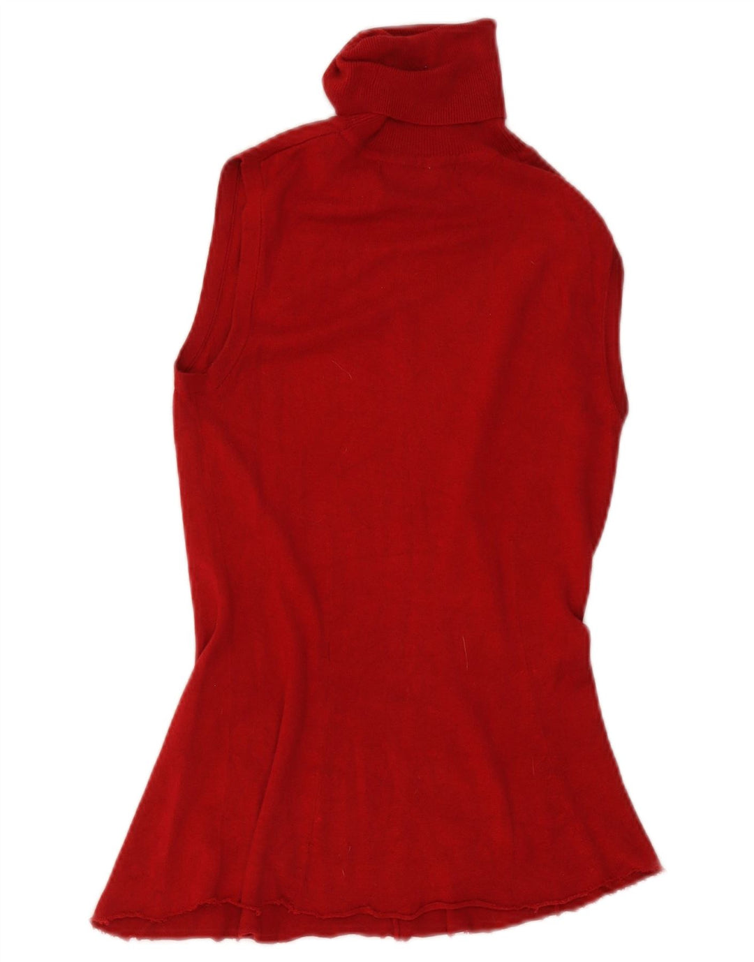 Zara Womens Vest Tank Top UK 12 Medium Red Rayon