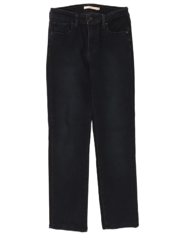 Levi's Womens 712 Slim Jeans W26 L27 Navy Blue Cotton