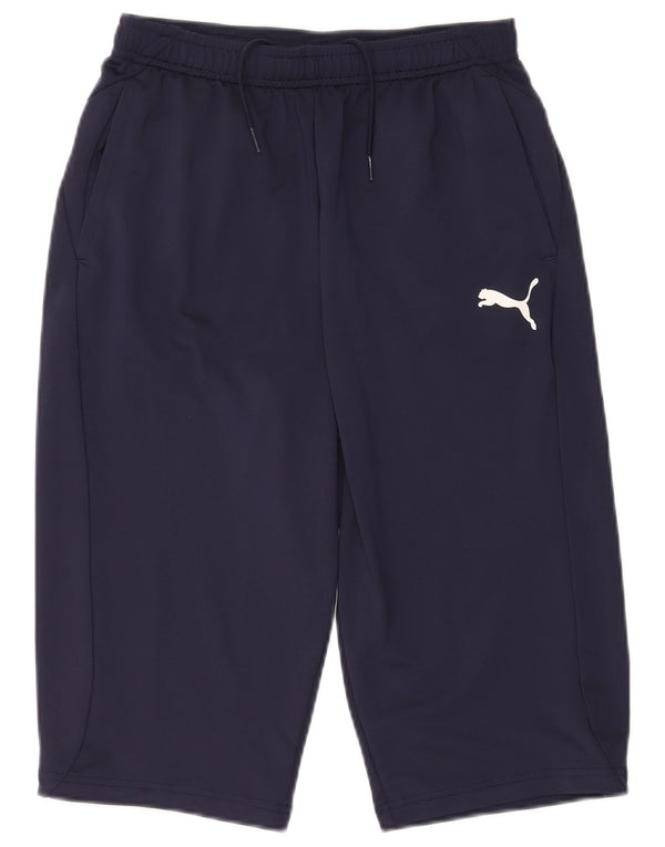 Puma Boys Bermuda Sport Shorts 15-16 Years Navy Blue