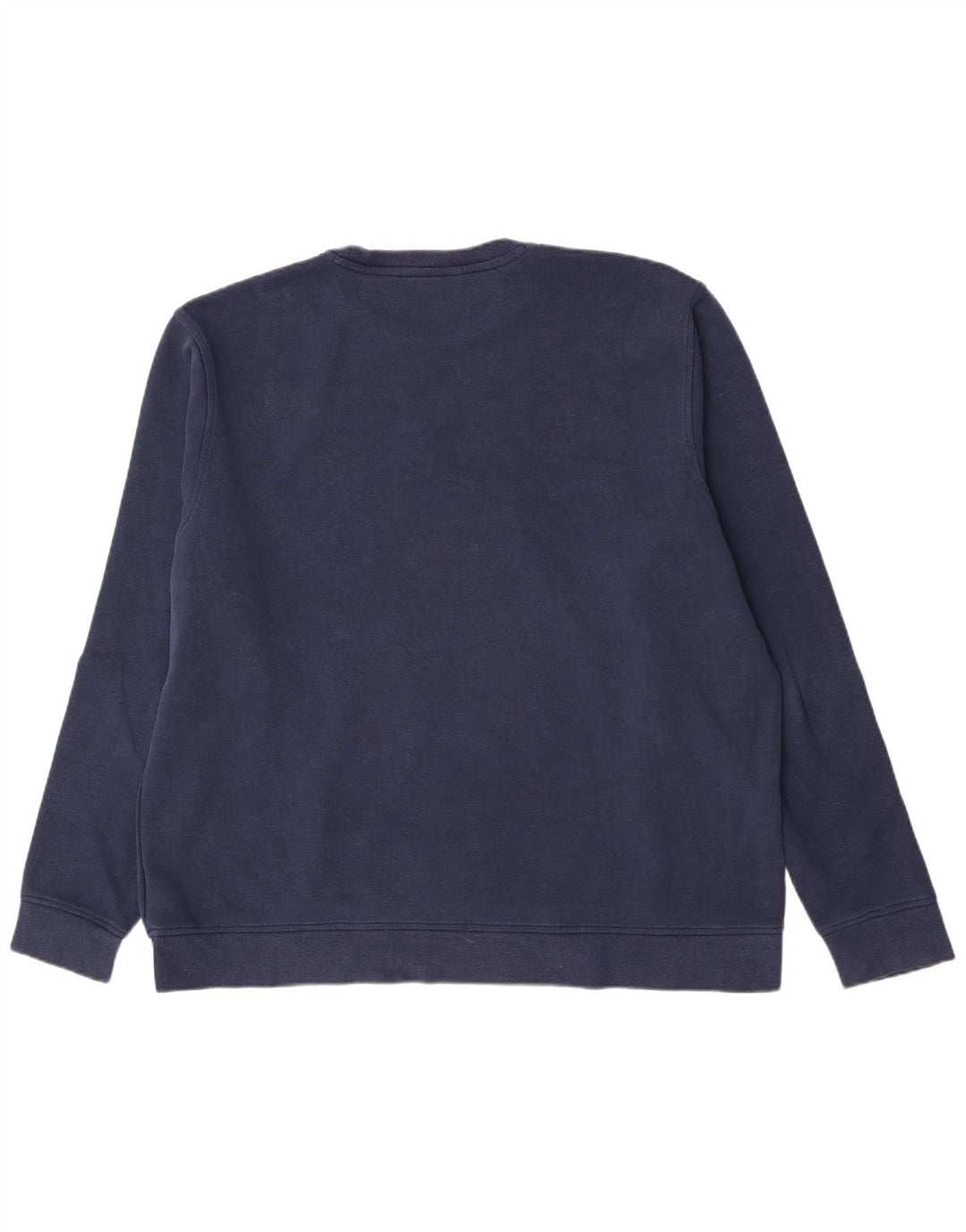 Adidas Mens Regular Fit Sweatshirt Jumper XL Navy Blue Cotton