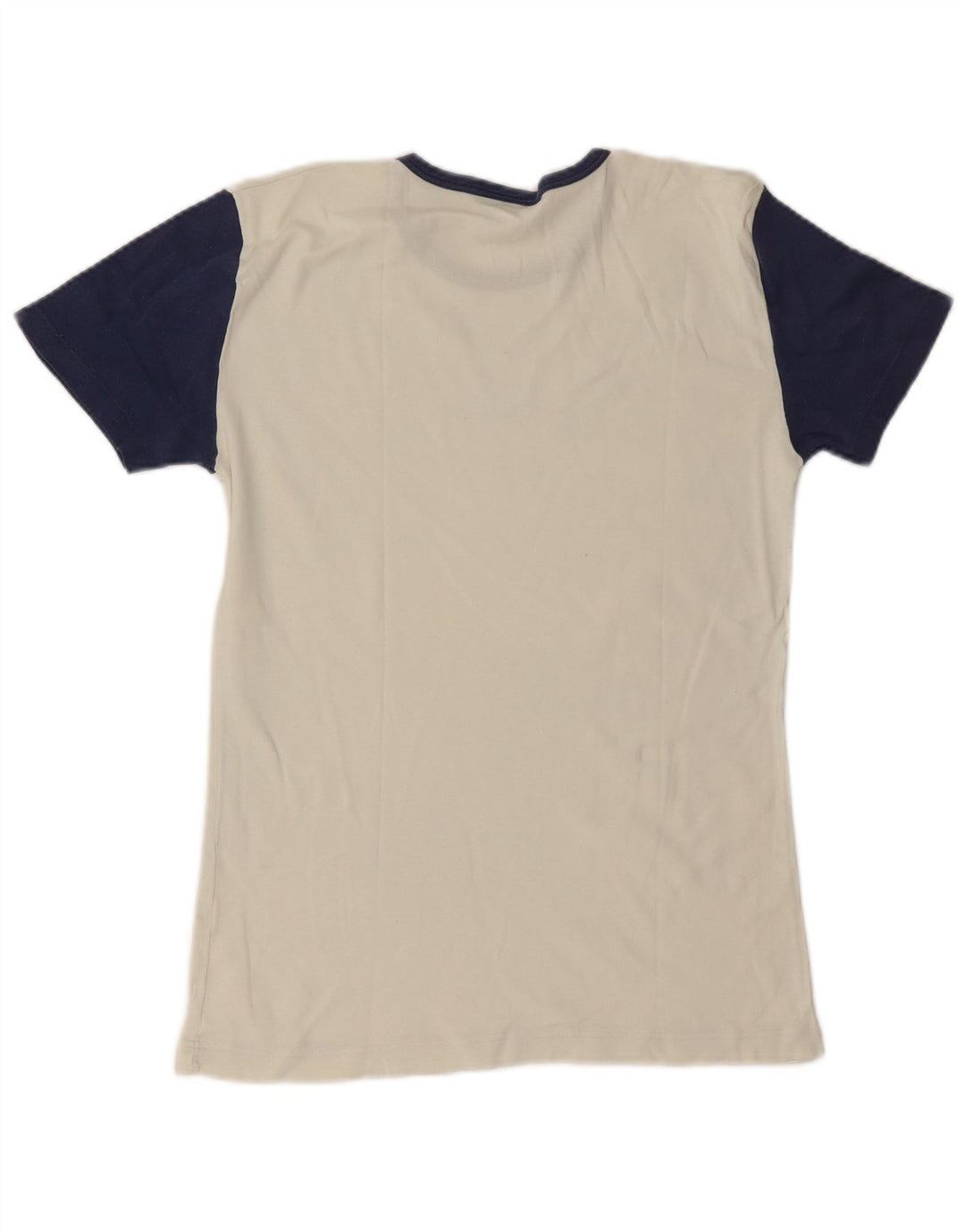 Fila Mens Graphic T-Shirt Top Medium Off White Colourblock Cotton
