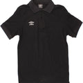 UMBRO Mens Polo Shirt Medium Black Cotton Vintage Umbro and Second-Hand Umbro from Messina Hembry 
