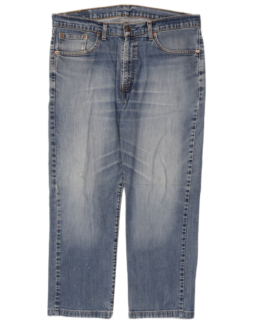 LEVI'S Straight jeans til mænd W38 L27 blå bomuld