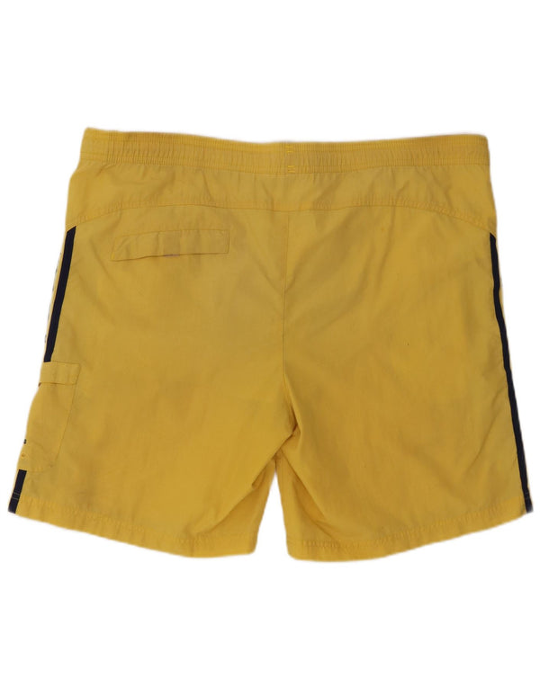 Shorts de natação masculinos Adidas Cargo grande nylon amarelo
