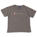 Champion Dame Grafisk T-Shirt Top UK 12 Medium Grå