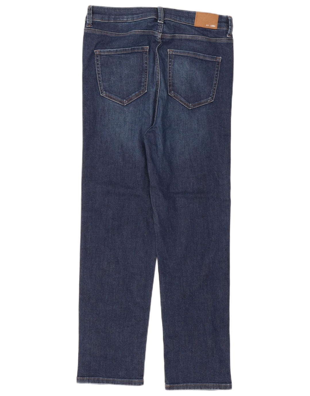 Marks & Spencer Dame The Harper Straight Jeans UK 12 Medium W30 L27 Blå