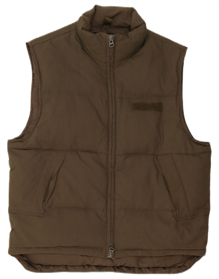 Wrangler Mens Padded Gilet UK 40 Large Khaki