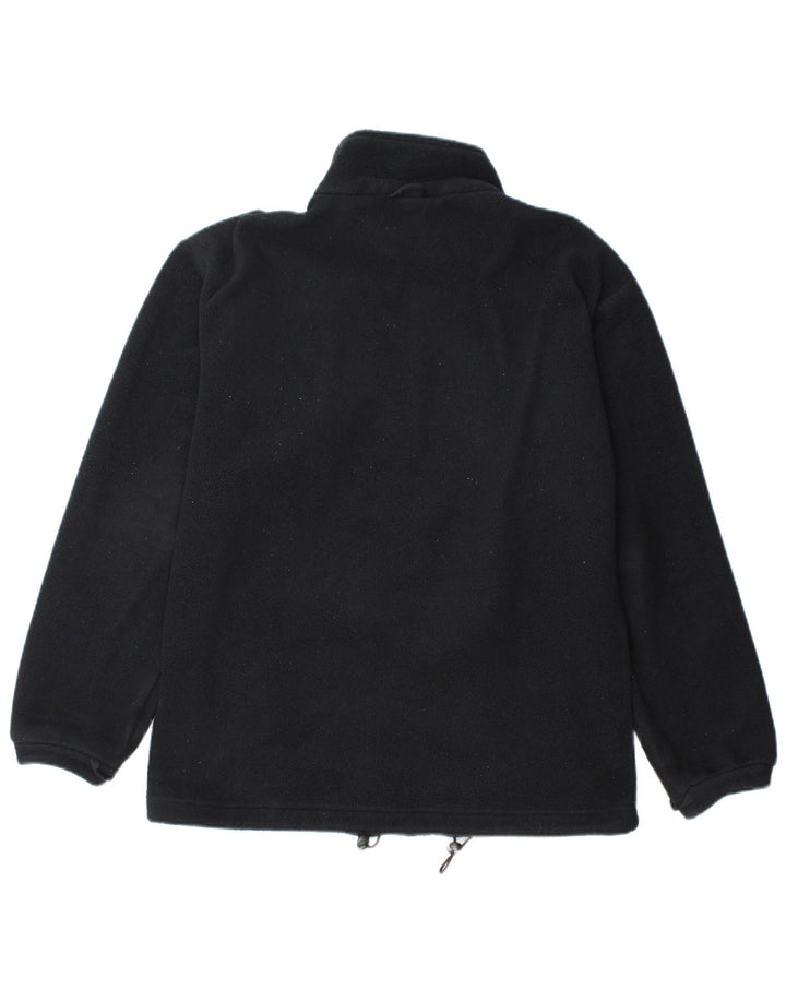 JACK WOLFSKIN Mens Outdoor Fleece Jacket UK 36/38 Small Black Polyester