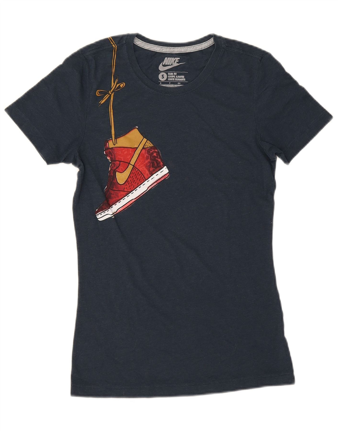 Nike Mens Slim Fit Graphic T-Shirt Top Small Navy Blue
