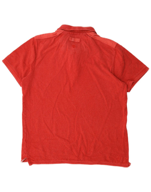 Fat Face Mens Polo Shirt Large Red Cotton