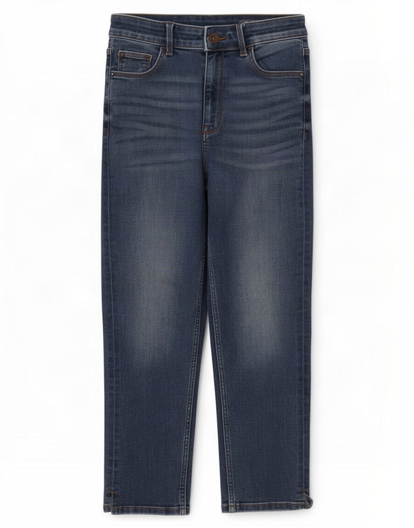 Женские укороченные джинсы Marks & Spencer The Carrie UK 10, маленькие W28 L21, синие
