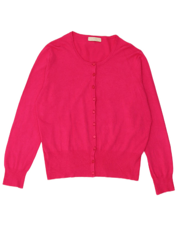 Pulover cardigan pentru femei Marks & Spencer UK 16 mare, roz, viscoză
