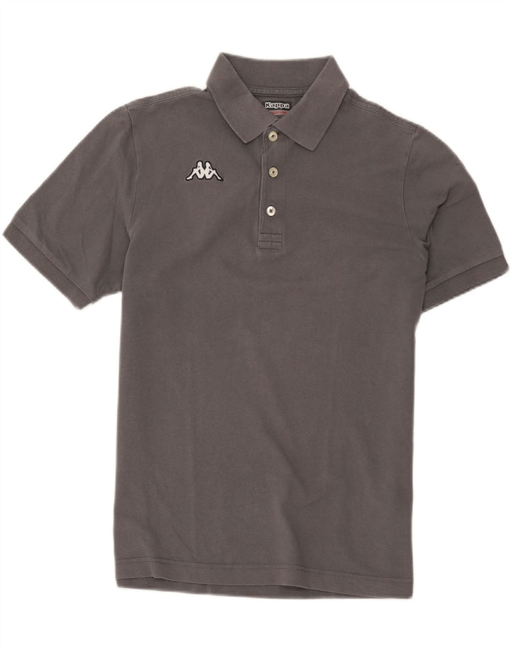 Camisa polo masculina Kappa algodão cinza médio