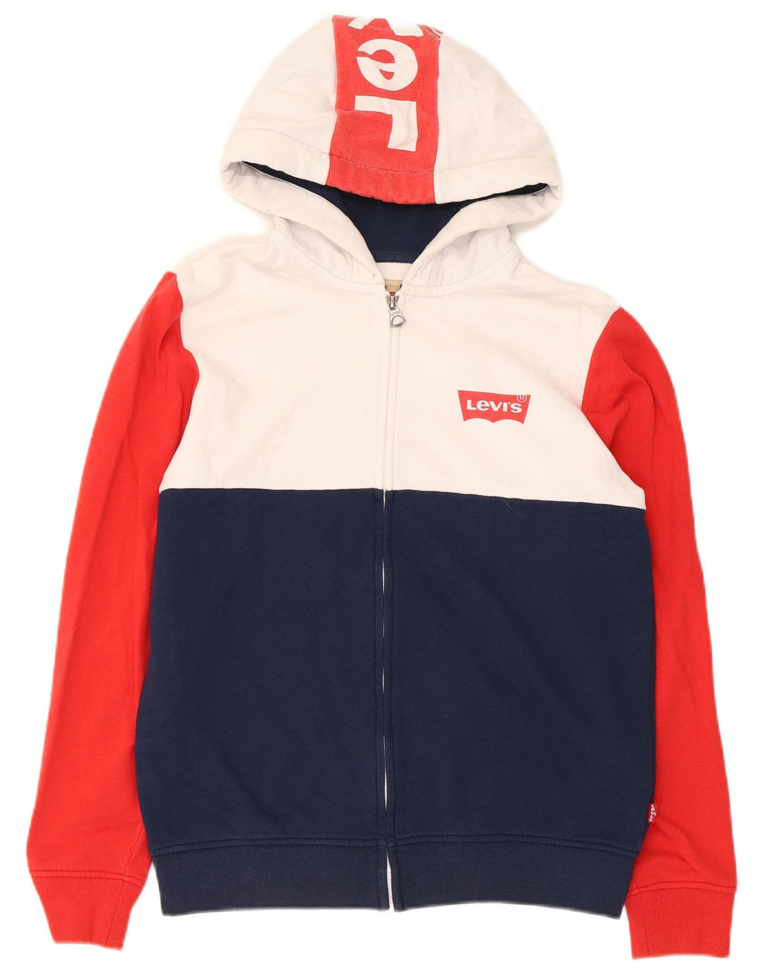Levi's Boys Zip Hoodie Sweater 15-16 Years Multicoloured Colourblock