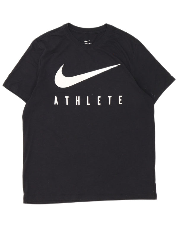 Nike Dri Fit Graphic Camiseta para hombre, talla grande, poliéster negro