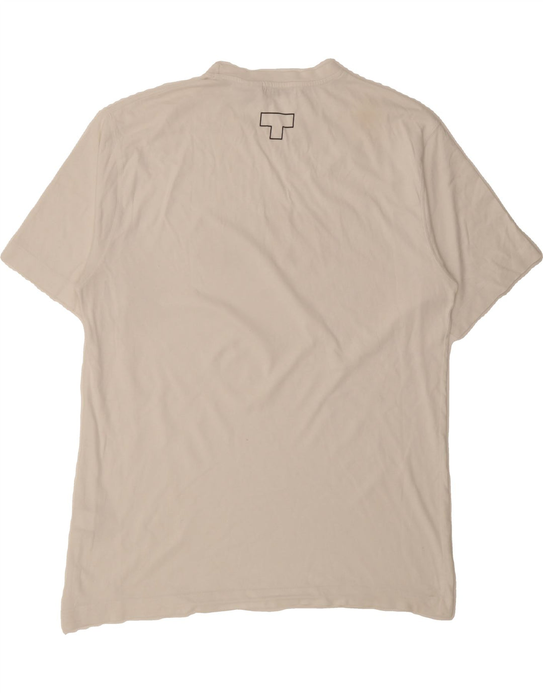 ZARA Mens Graphic T-Shirt Top Large White Cotton Vintage Zara and Second-Hand Zara from Messina Hembry 