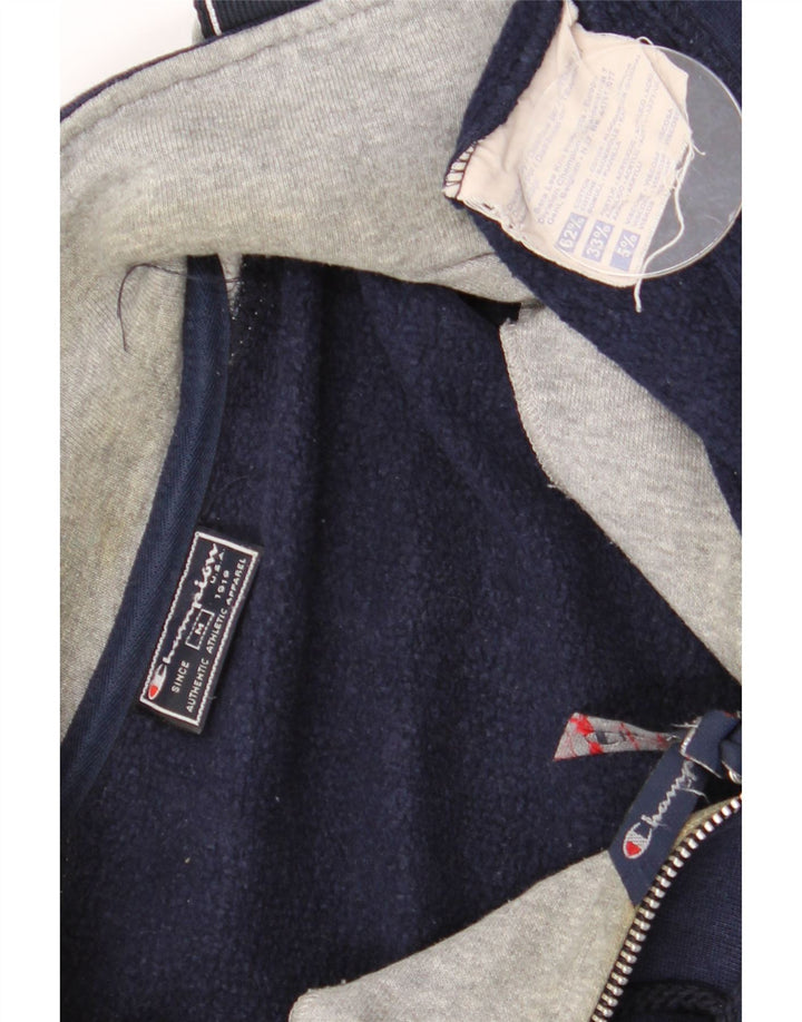 Felpa grafica da uomo Champion, maglione medio, colore blu navy