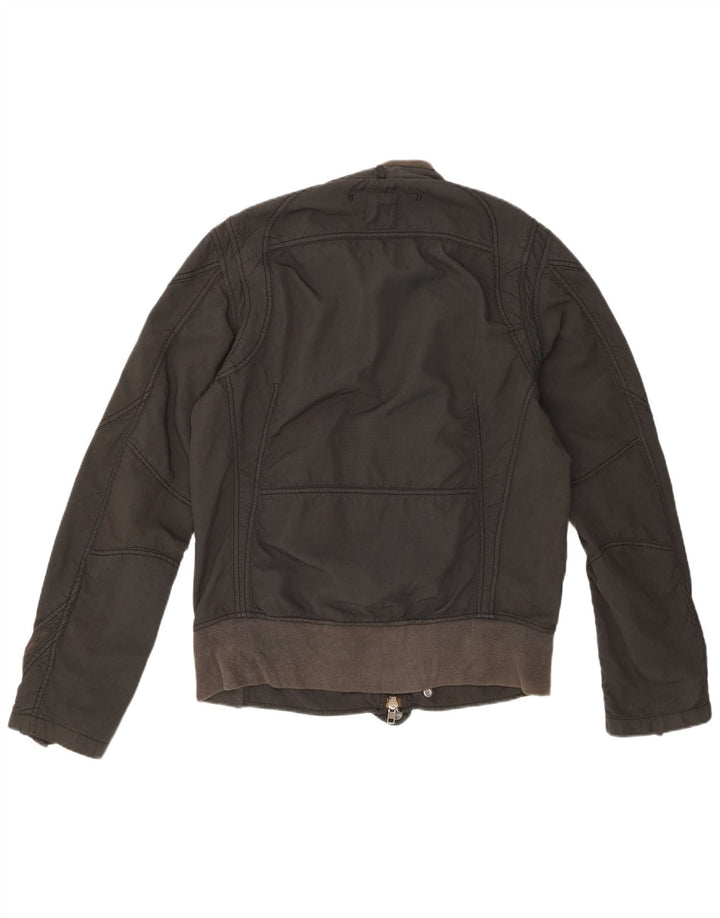 Diesel Womens Military Jacket UK 18 XL Black Nylon