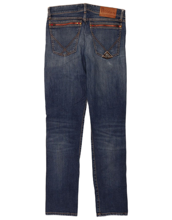 Roy Rogers Mens Slim Jeans W32 L32 Blue Cotton