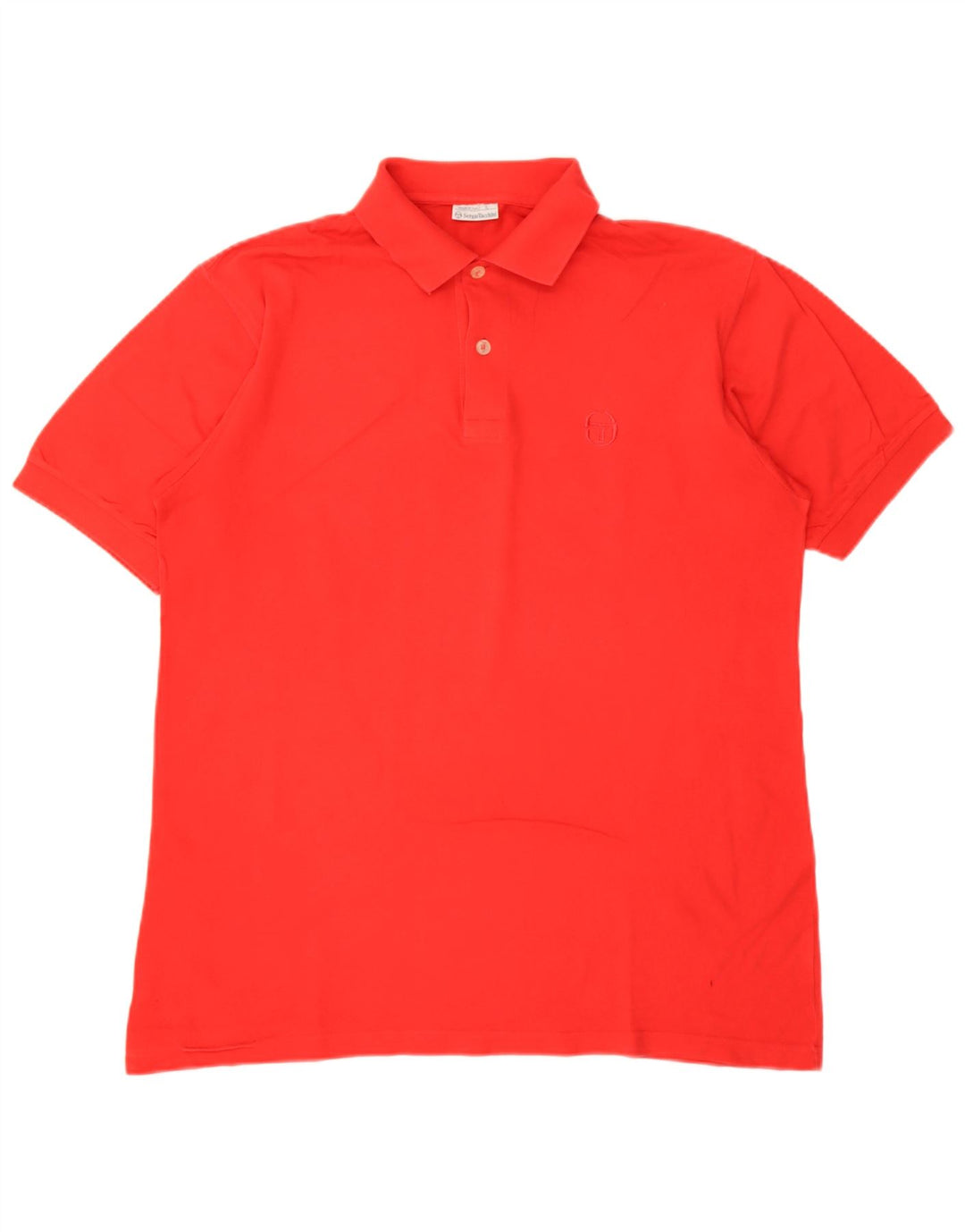Sergio Tacchini Mens Polo Shirt Large Red Cotton