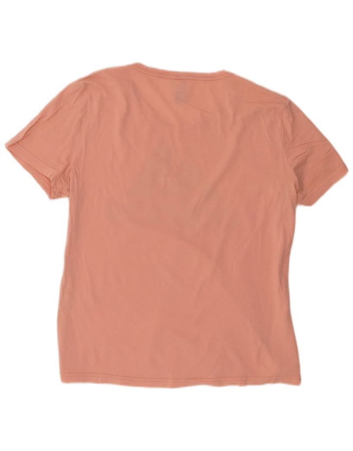 Adidas Womens Graphic T-Shirt Top UK 14 Medium Orange