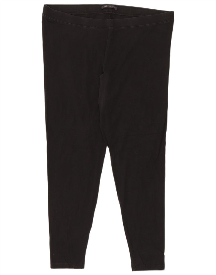 Marks & Spencer Womens Leggings UK 20 2XL Black Cotton
