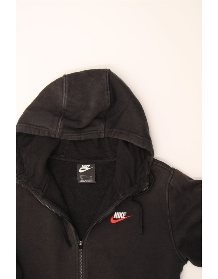 NIKE Mens Zip Hoodie Sweater Small Black Cotton Vintage Nike and Second-Hand Nike from Messina Hembry 