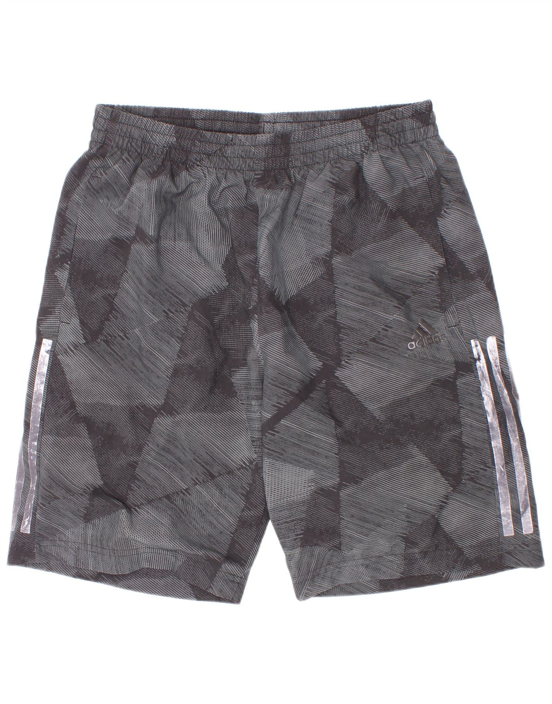 Adidas Boys Climalite Sportshorts 13-14 år Grå geometrisk polyester