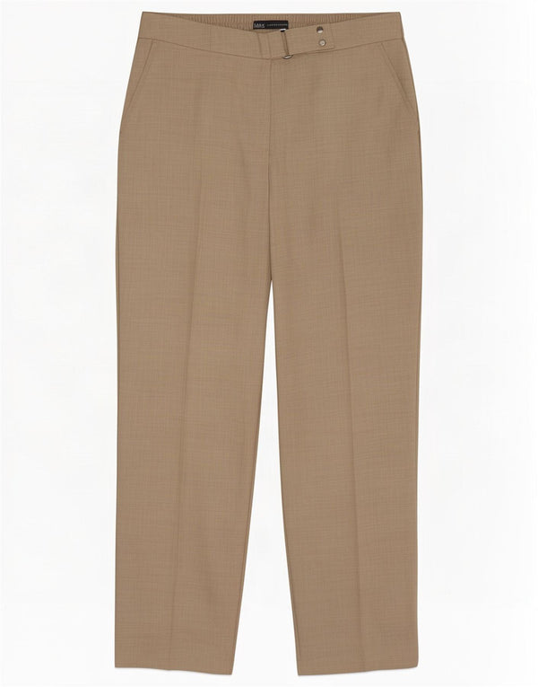 Damskie spodnie garniturowe Marks & Spencer UK 12 Medium W30 L28 Beżowe
