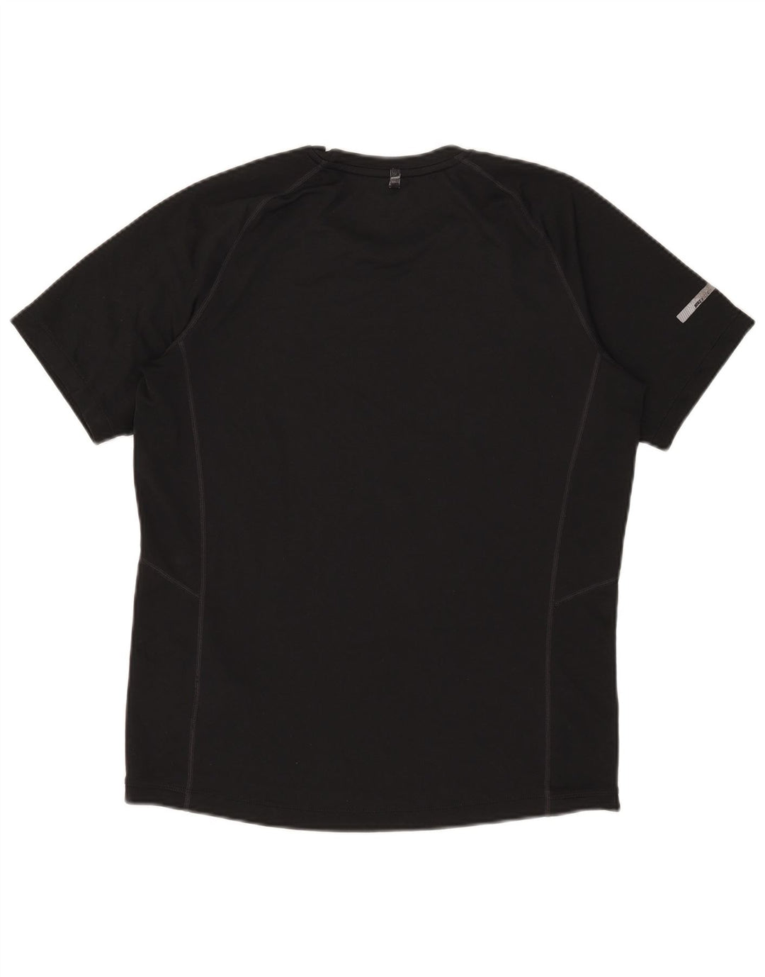 T-shirt Nike da uomo Dri Fit, top in poliestere nero medio