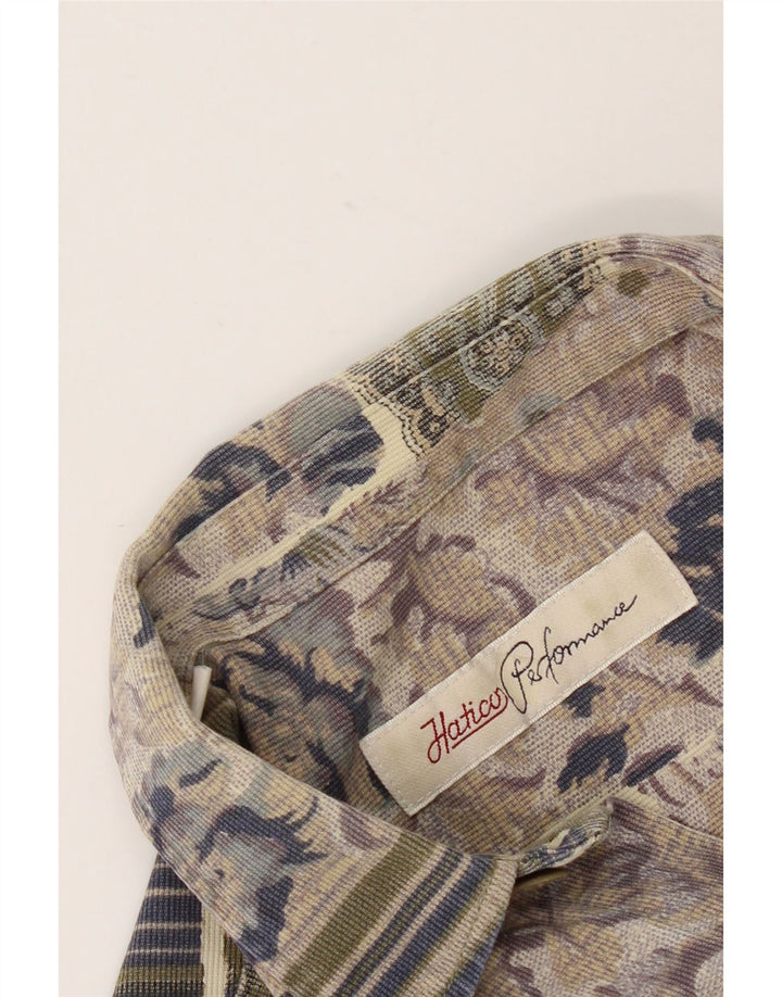 Camicia Hatico da uomo grande patchwork multicolore