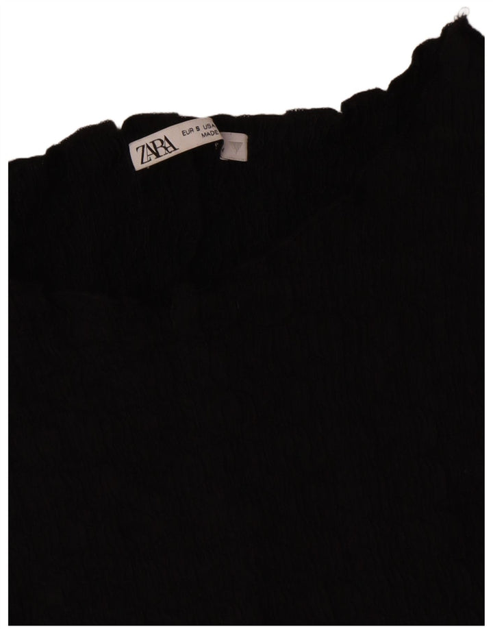 Zara Womens Sheath Dress UK 8 Small Black