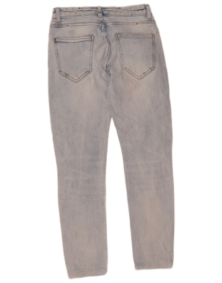 Zara Herre Distressed Slim Jeans EU 38 Small W30 L28 Blue