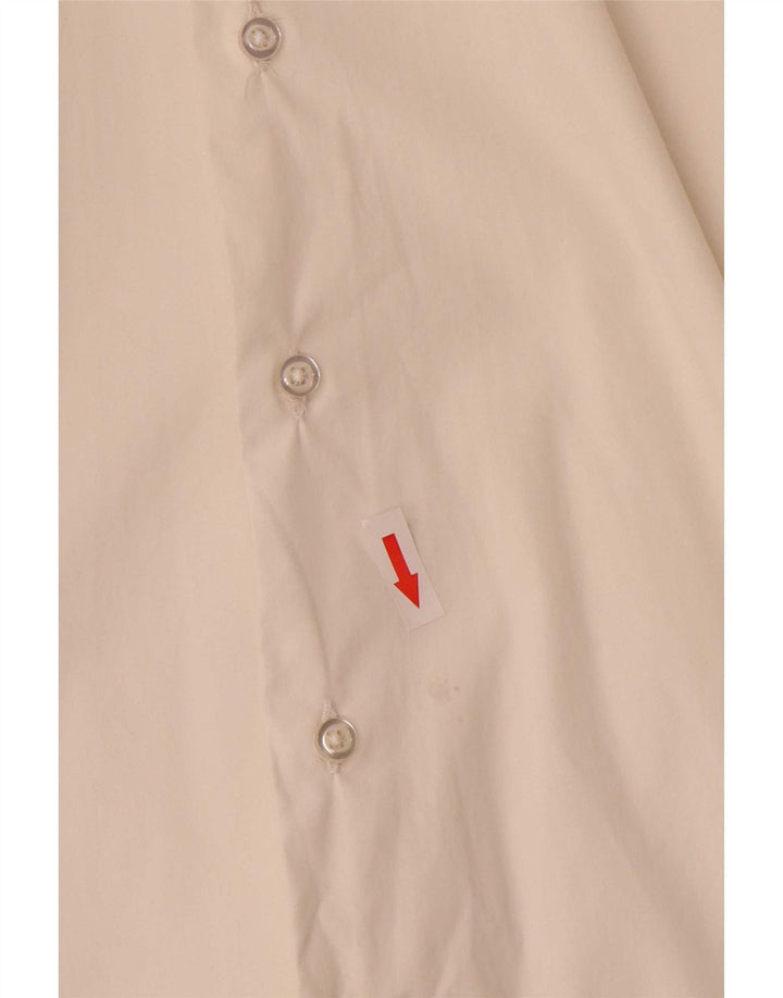 Zara Womens Extra Slim Fit skjorte Stor hvid bomuld