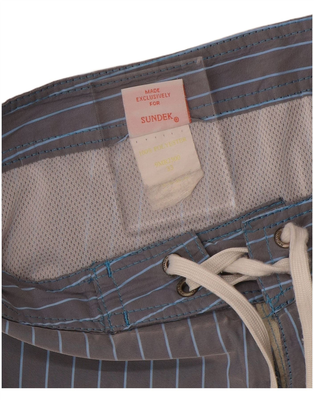 Sundek Herre badeshorts Medium Grå Stribet Polyester
