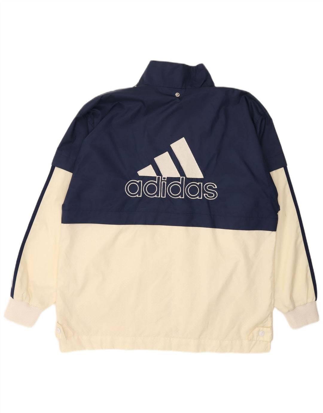 ADIDAS Herren-Windbreaker-Jacke, UK 40/42, mittleres Marineblau, Farbblock